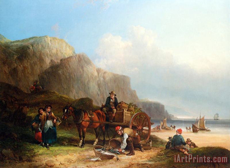 William Shayer, Snr Scene in The Isle of Wight Art Painting
