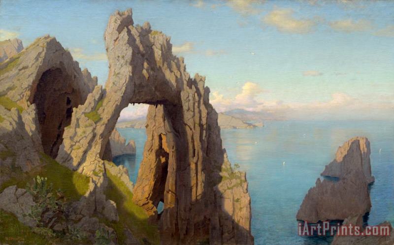 Natural Arch at Capri painting - William Stanley Haseltine Natural Arch at Capri Art Print
