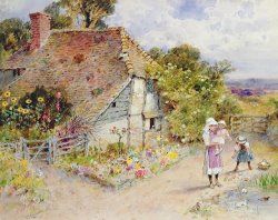 William Stephen Coleman Watching The Ducks painting
