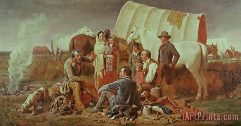 William Tylee Ranney Advice On The Prairie Art Print