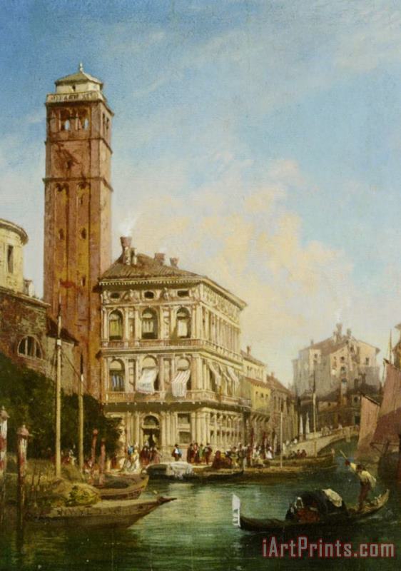 William Wilde San Geremia with The Palazzo Labia Venice Art Print