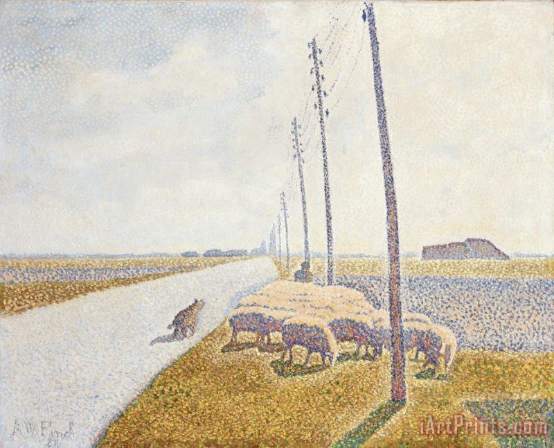 Willy Finch The Road to Nieuport Art Painting