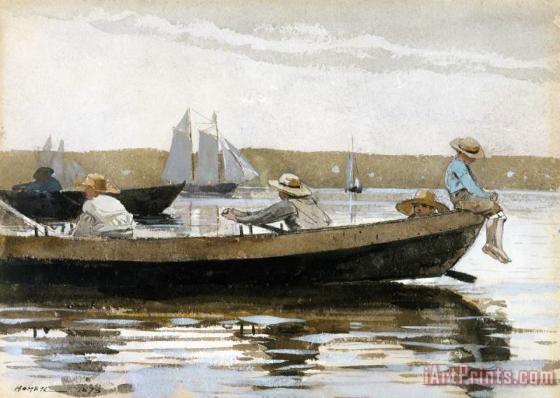 Winslow Homer Boys in a Dory Art Painting