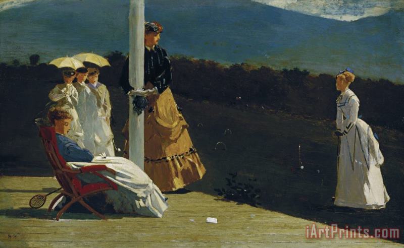 Winslow Homer Croquet Match Art Painting