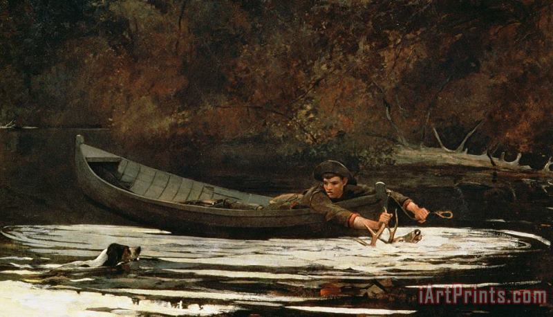 Winslow Homer Hound and Hunter Art Painting