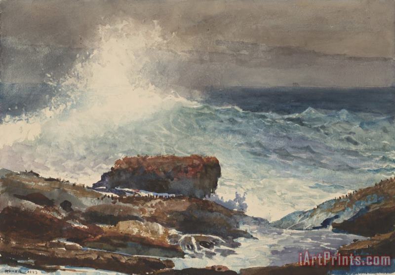 Winslow Homer Incoming Tide, Scarboro, Maine Art Painting