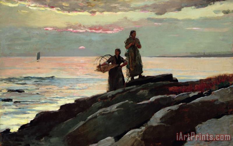 Saco Bay painting - Winslow Homer Saco Bay Art Print