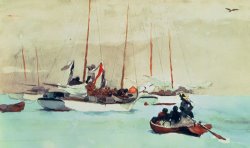 Winslow Homer Schooners at Anchor in Key West painting