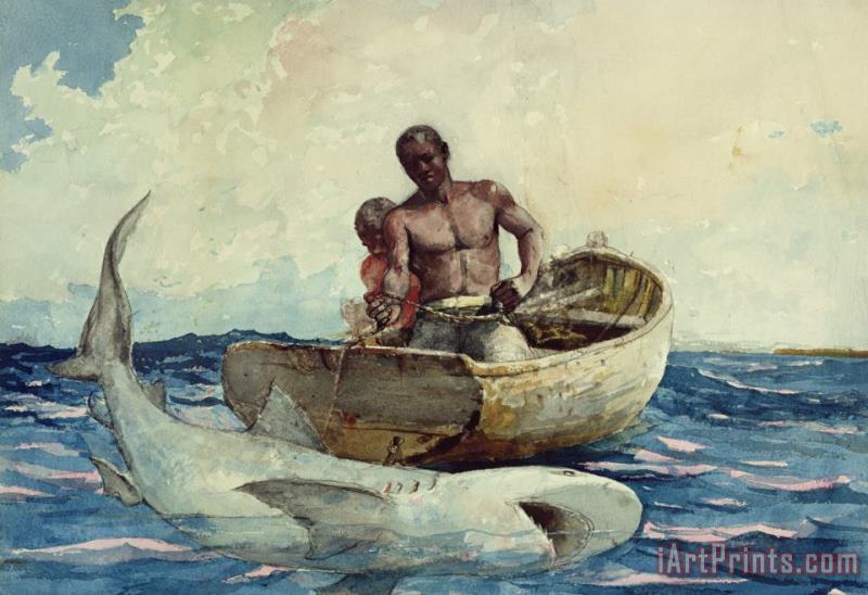 Winslow Homer Shark Fishing Art Print