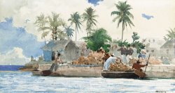 Winslow Homer Sponge Fisherman in the Bahama painting