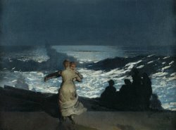 Beach Art for sale - Summer Night by Winslow Homer