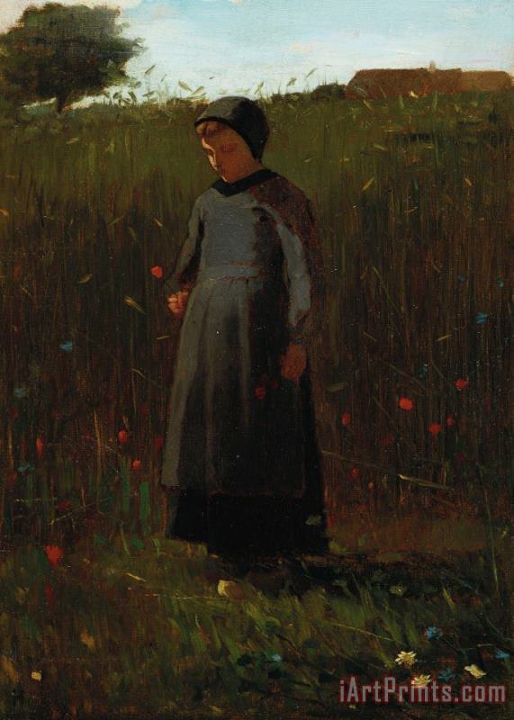 Winslow Homer The Flowers of the Field Art Painting