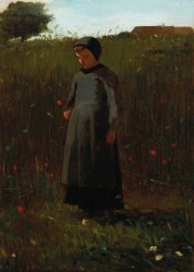 Winslow Homer The Flowers of the Field painting