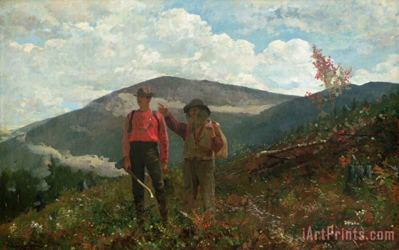 Two Guides painting - Winslow Homer Two Guides Art Print