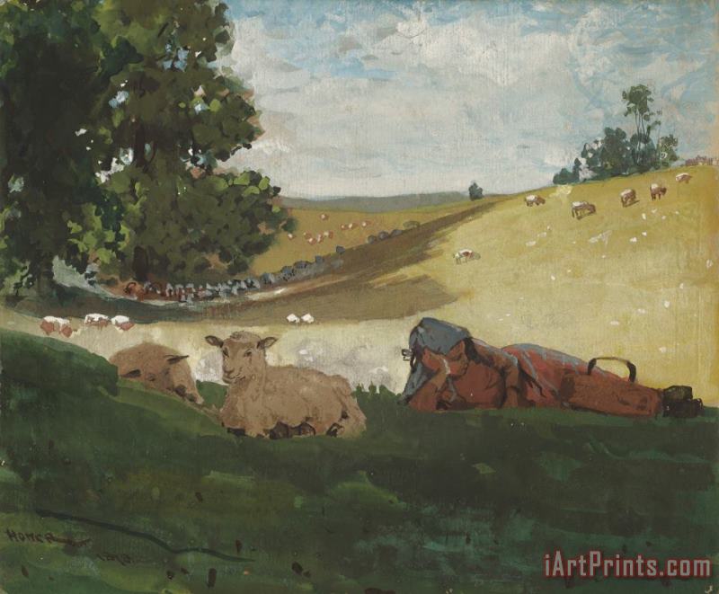 Winslow Homer Warm Afternoon (shepherdess) Art Painting