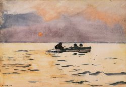 Winslow Homer Winslow Homer Rowing Home painting