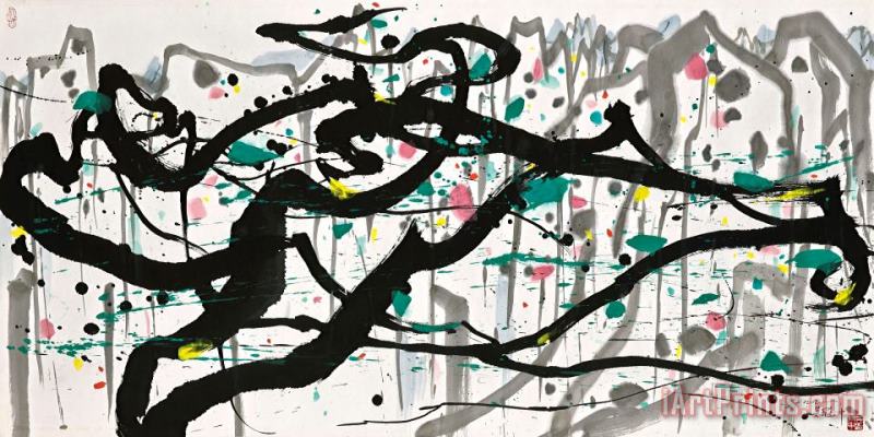 Ghosts of Pine Trees painting - Wu Guanzhong Ghosts of Pine Trees Art Print