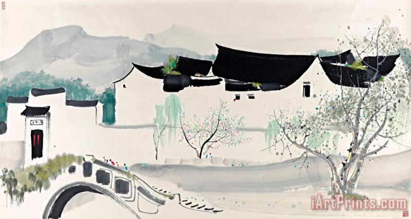 One Fine Day painting - Wu Guanzhong One Fine Day Art Print