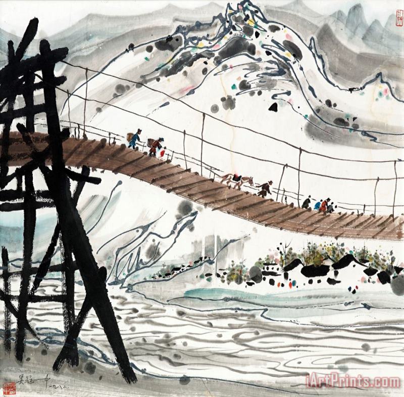 Wu Guanzhong Scenery of Yunnan Art Print