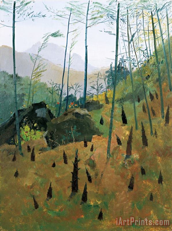 Wu Guanzhong Spring Bamboo Shoots, 1963 Art Print