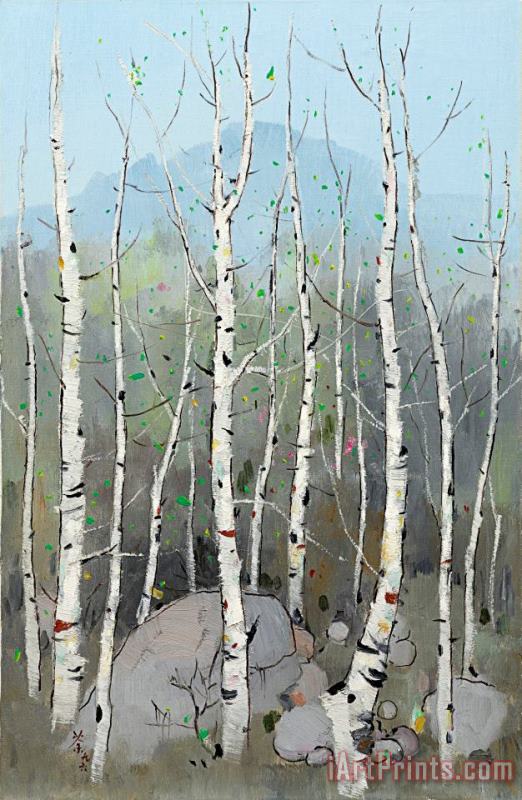 Spring to The North painting - Wu Guanzhong Spring to The North Art Print