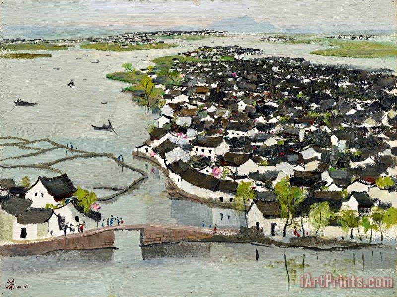 Wu Guanzhong The Hometown of Lu Xun Art Painting