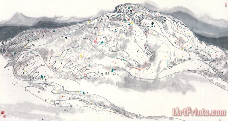 Vibrancy of Mountains painting - Wu Guanzhong Vibrancy of Mountains Art Print