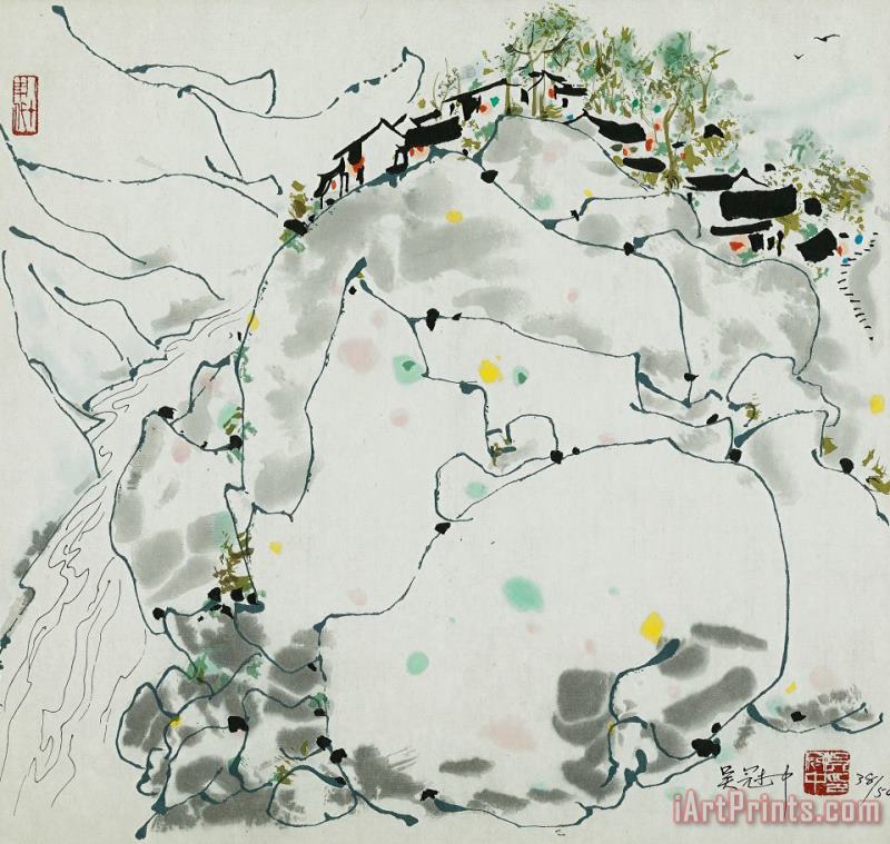 Wu Guanzhong Wujiang Natives Art Painting