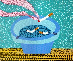 Yayoi Kusama Ashtray, 1989