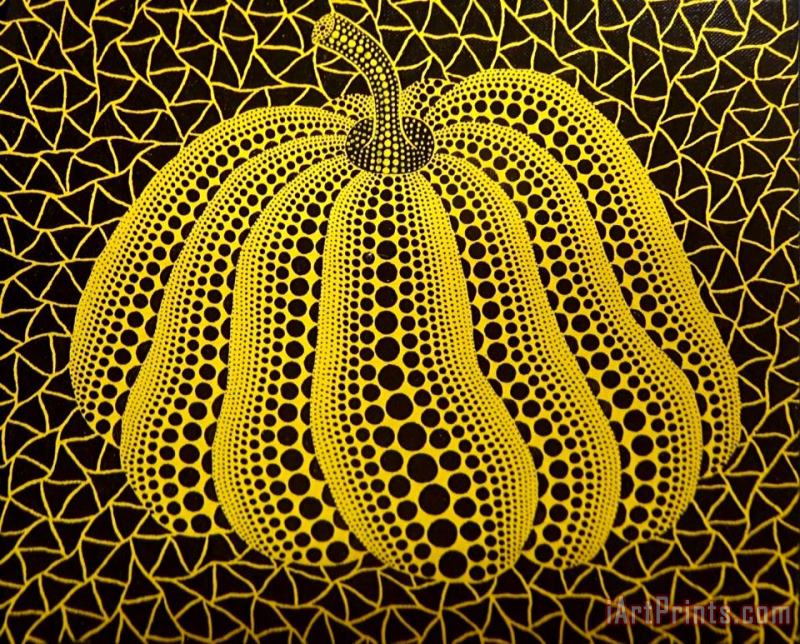 Pumpkin (twe), 2001 painting - Yayoi Kusama Pumpkin (twe), 2001 Art Print