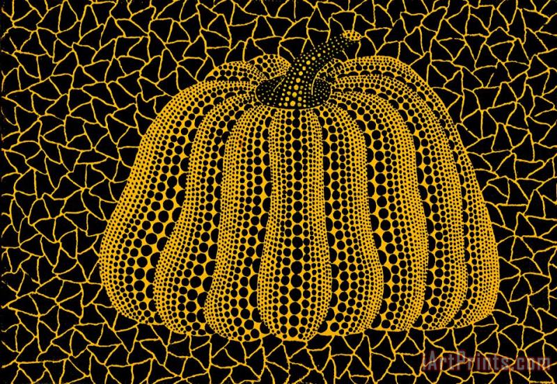 Pumpkin, 1992 painting - Yayoi Kusama Pumpkin, 1992 Art Print