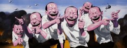Yue Minjun Fighting, 2009
