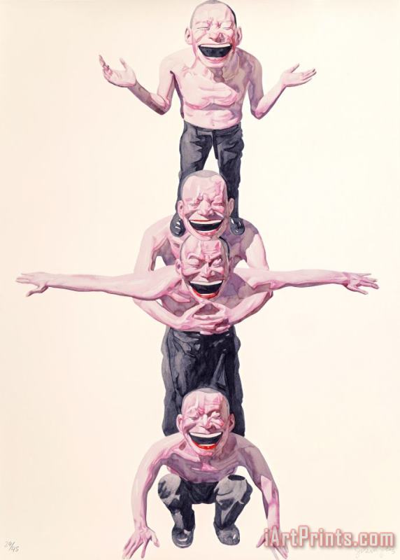 Yue Minjun One Smile Elevates Us All, No. 2, From Smile Ism Series, 2006 Art Print