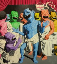 Yue Minjun The Resurrection, 2010