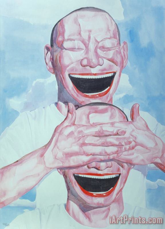 Untitled (smile Ism No. 1), 2006 painting - Yue Minjun Untitled (smile Ism No. 1), 2006 Art Print