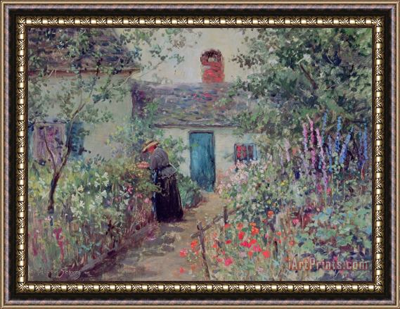 Abbott Fuller Graves The Flower Garden Framed Painting