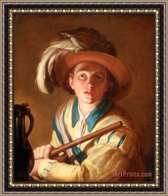 Abraham Bloemaert The Flute Player Framed Painting