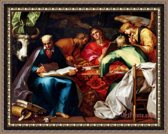 Abraham Bloemaert The Four Evangelists Framed Print