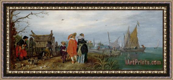 Adriaen Pietersz. van de Venne Autumn (conversation) Framed Painting