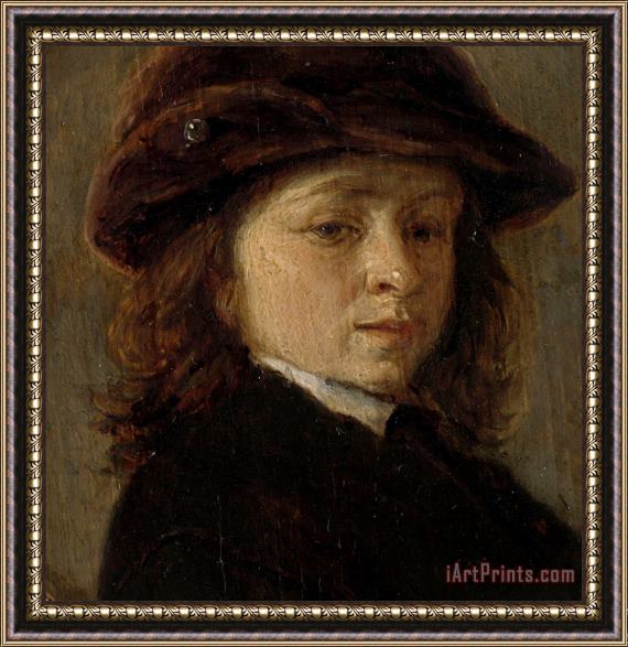 Adriaen Van Ostade Portrait of a Boy Framed Print