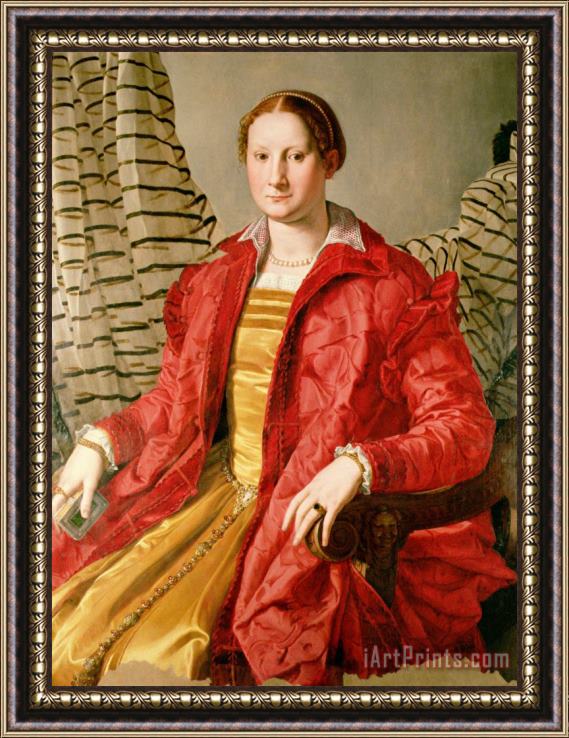 Agnolo Bronzino Portrait of Eleonora Da Toledo (1519 74) Framed Painting