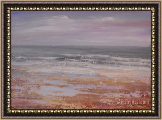 Agris Rautins Beach of the Baltic Sea Framed Painting