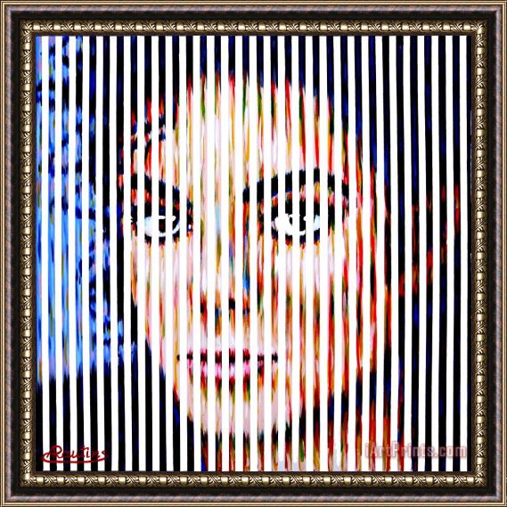 Agris Rautins Michael Jackson Framed Painting