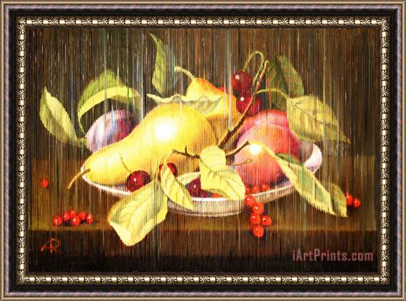 Agris Rautins Still Life with Fruits Framed Print