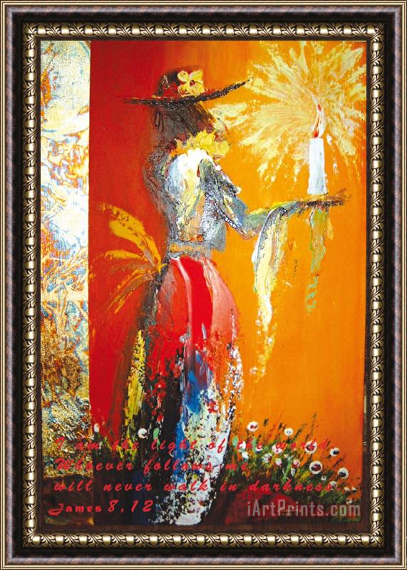 Agris Rautins The Angel of light 2 Framed Painting