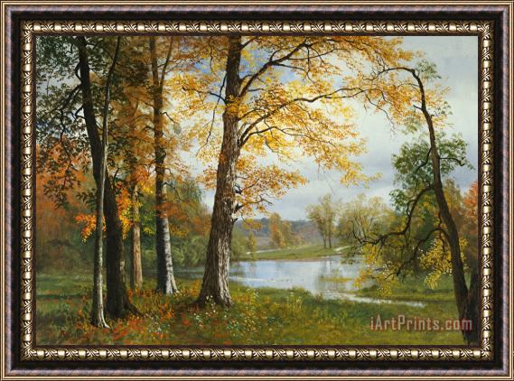 Albert Bierstadt A Quiet Lake Framed Print