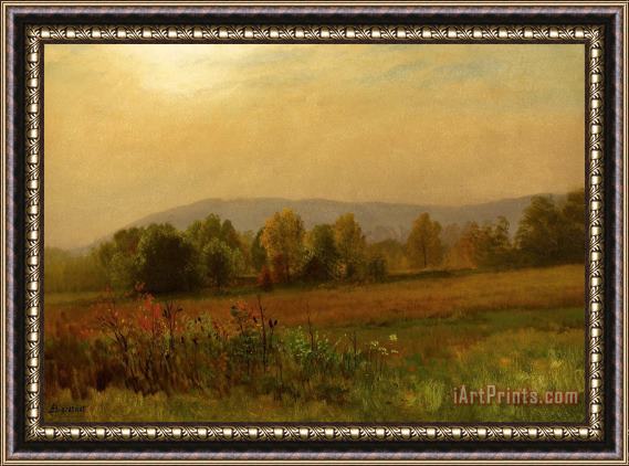 Albert Bierstadt Autumn Landscape, 1880 Framed Painting