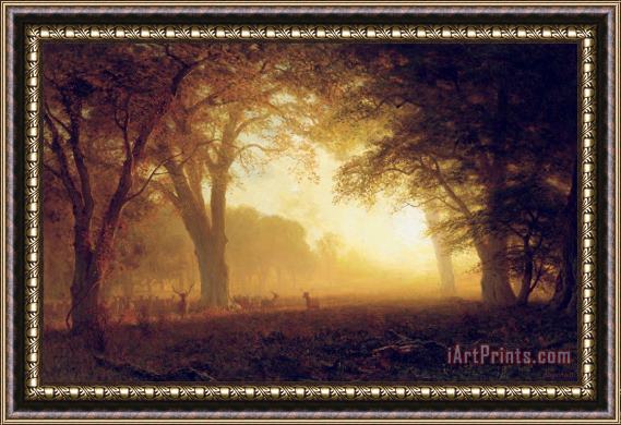 Albert Bierstadt Golden Light of California Framed Print