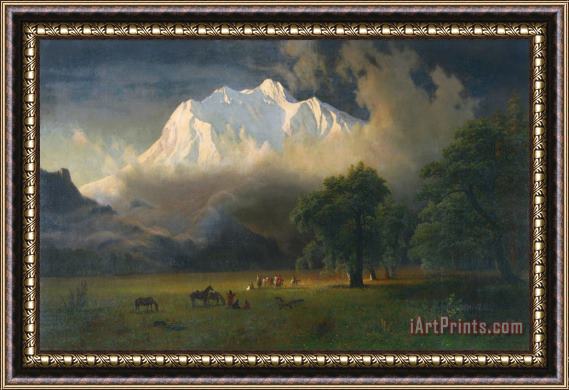 Albert Bierstadt Mount Adams, Washington Framed Painting