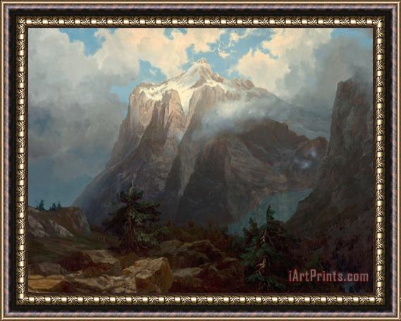 Albert Bierstadt Mount Brewer From King's River Canyon, California, 1872 Framed Painting